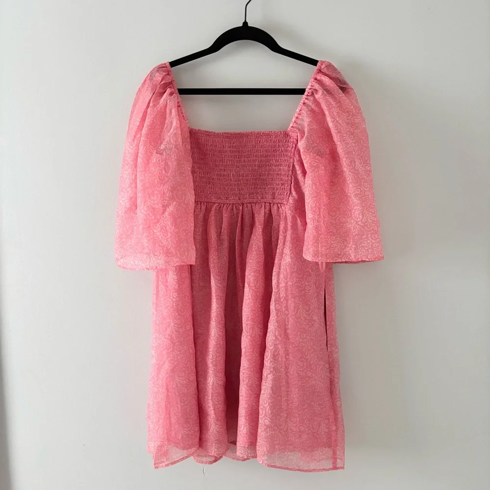 Abercrombie & Fitch Emerson Angel Sleeve Mini Dress Lined Flowy Lightweight - Picture 4 of 5
